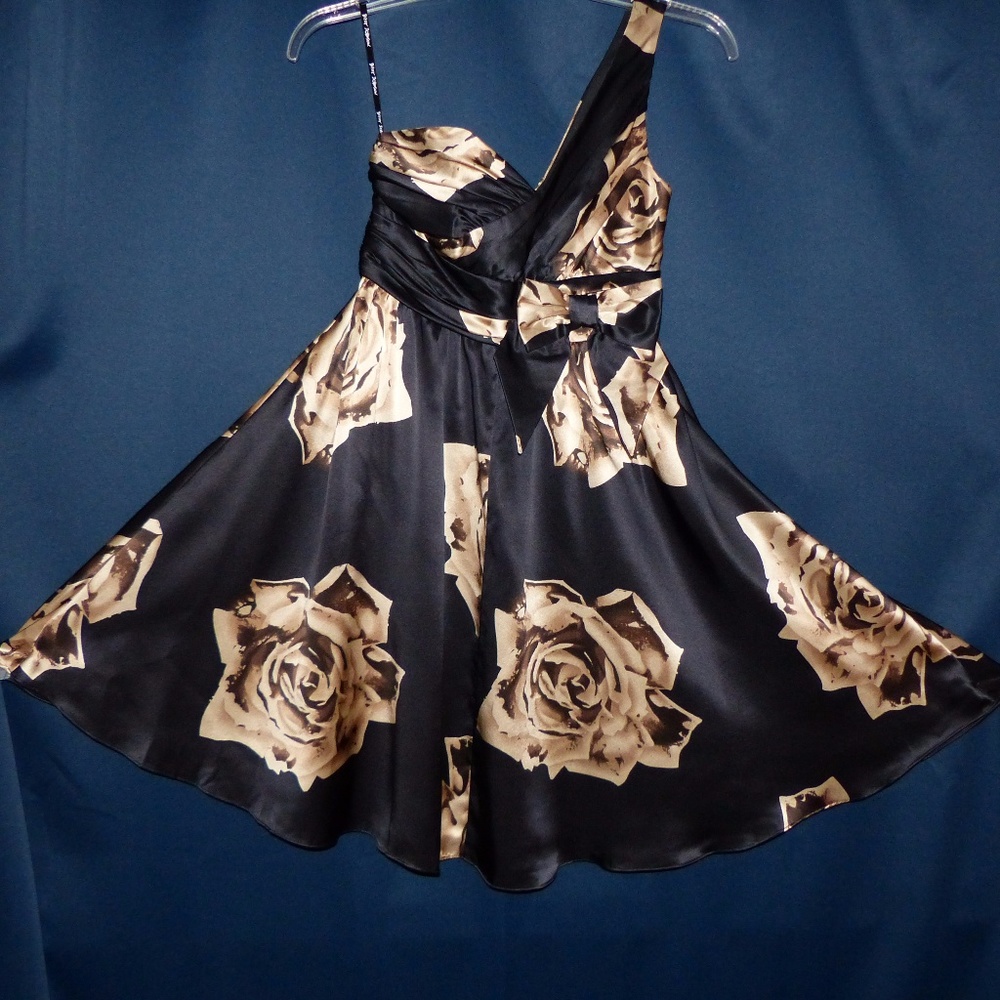 Betsey Johnson floral print silk dress